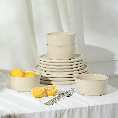 Stone Lain Eden 12-pc. Stoneware Round Dinnerware Set