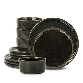 Stone Lain Eden 12 pc Stoneware Round Dinnerware Set