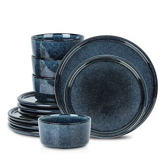 Stone Lain Eden 12 pc Stoneware Round Dinnerware Set