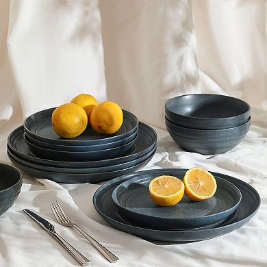 Stone Lain Elio 24-pc. Stoneware Round Dinnerware Set