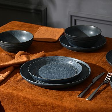 Stone Lain Elio 24-pc. Stoneware Round Dinnerware Set