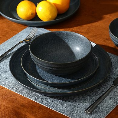 Stone Lain Elio 24-pc. Stoneware Round Dinnerware Set