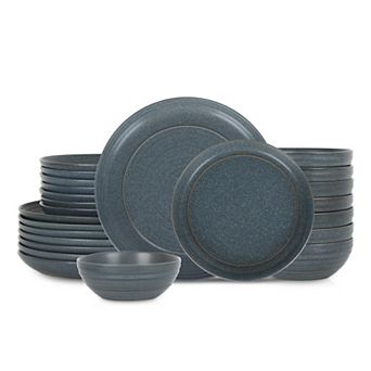 Stone Lain Elio 24 pc Stoneware Round Dinnerware Set