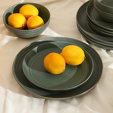 Stone Lain Elio 12-pc. Stoneware Round Dinnerware Set