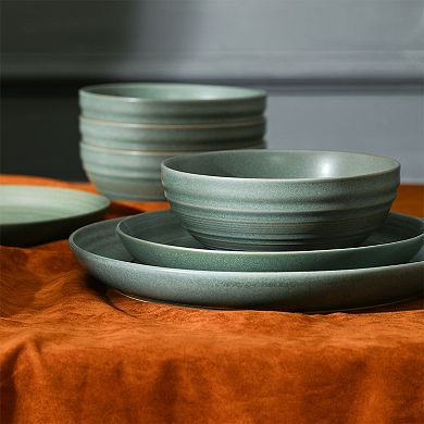 Stone Lain Elio 12-pc. Stoneware Round Dinnerware Set