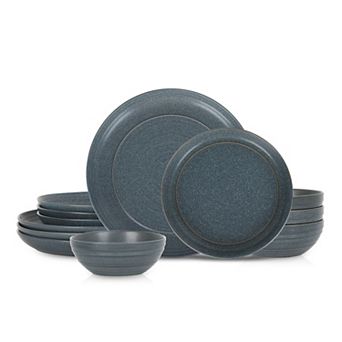 Stone Lain Elio 12 pc Stoneware Round Dinnerware Set
