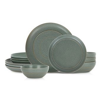 Stone Lain Elio 12 pc Stoneware Round Dinnerware Set