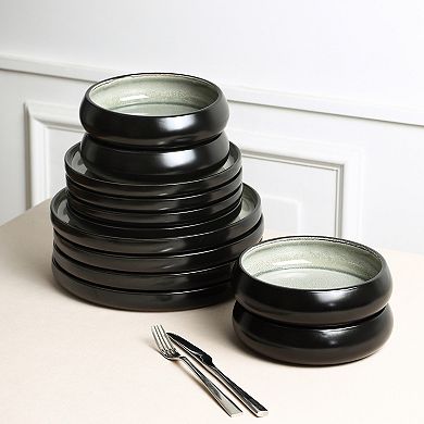 Stone Lain Lagoon 12-pc. Stoneware Round Dinnerware Set