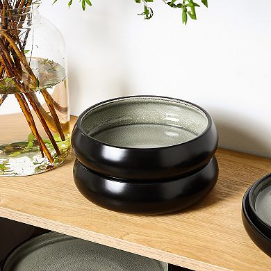 Stone Lain Lagoon 12-pc. Stoneware Round Dinnerware Set
