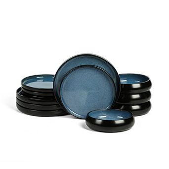 Stone Lain Lagoon 12-pc. Stoneware Round Dinnerware Set