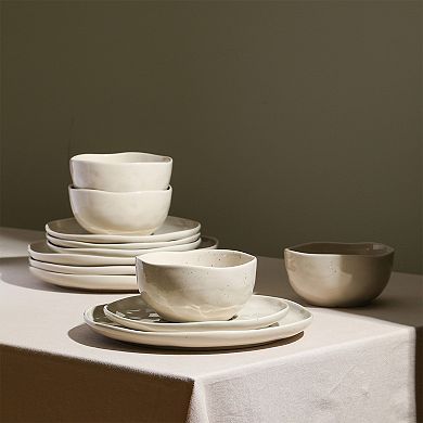 Stone Lain Mirella 24-pc. Stoneware Round Dinnerware Set