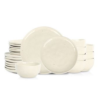 Stone Lain Mirella 24 pc Stoneware Round Dinnerware Set