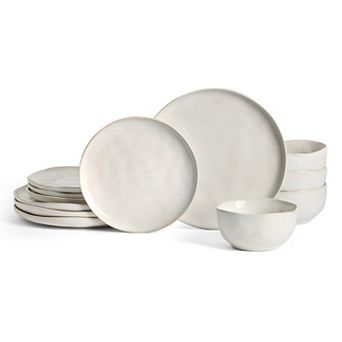 Stone Lain Mirella 12 pc Stoneware Round Dinnerware Set