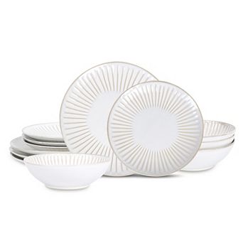 Stone Lain Linea 12 pc Stoneware Dinnerware Set