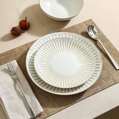 Stone Lain Linea 24-pc. Stoneware Round Dinnerware Set