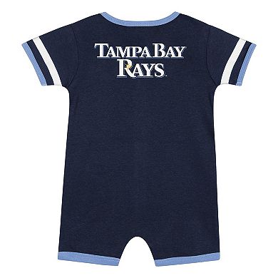 Newborn Navy Tampa Bay Rays Double Hit Coveralls