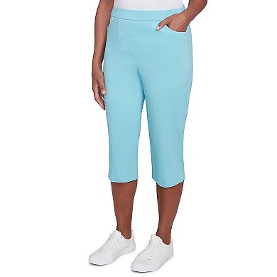 Women's Alfred Dunner Flat Front Allure Classic Clamdigger Pants