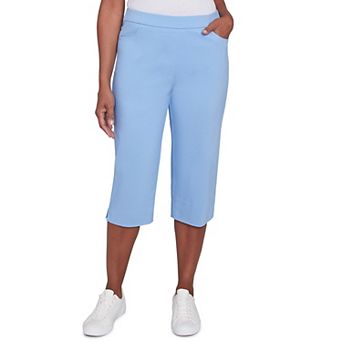 Women's Alfred Dunner Flat Front Allure Classic Clamdigger Pants