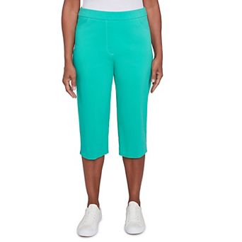 Women's Alfred Dunner Flat Front Allure Classic Clamdigger Pants