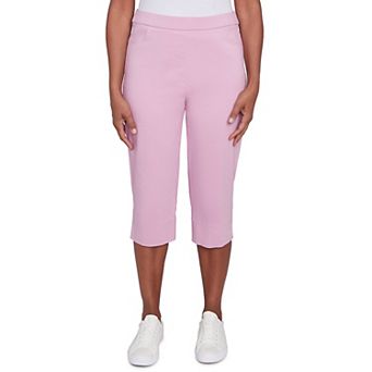 Women's Alfred Dunner Flat Front Allure Classic Clamdigger Pants