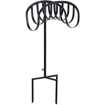 Sorbus Garden Hose Holder Stand Storage with Ground Stakes, Holds 125-Feet of 5/8-Inch Hose