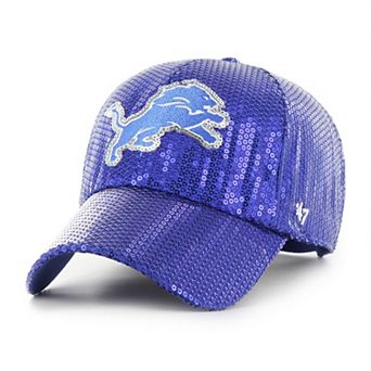 Women's�'47 Blue Detroit Lions Dazzle Clean Up Adjustable Hat