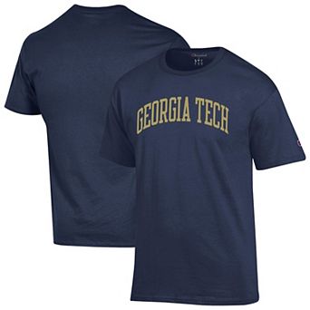 Men's Champion Navy Georgia Tech Yellow Jackets Basic Arch T-Shirt