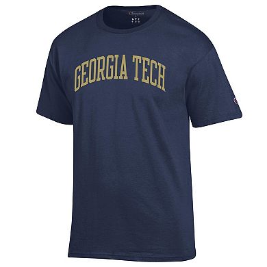 Men's Champion Navy Georgia Tech Yellow Jackets Basic Arch T-Shirt