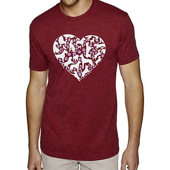 Dog Heart - Men's Premium Blend Word Art T-Shirt