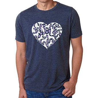 Dog Heart - Men's Premium Blend Word Art T-Shirt
