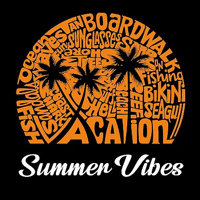 Summer Vibes - Men's Raglan Baseball Word Art T-shirt