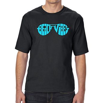 Beach Vibes - Men's Tall and Long Word Art T-Shirt