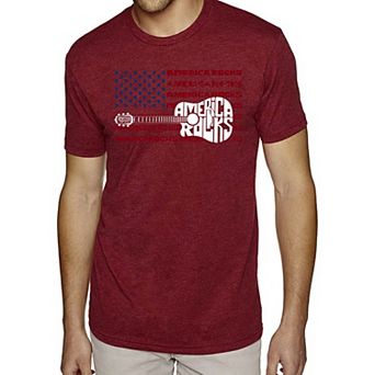 America Rocks - Men's Premium Blend Word Art T-Shirt
