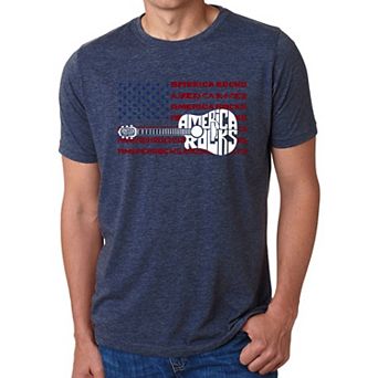 America Rocks - Men's Premium Blend Word Art T-Shirt