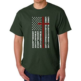 Cross Flag - Men's Word Art T-Shirt