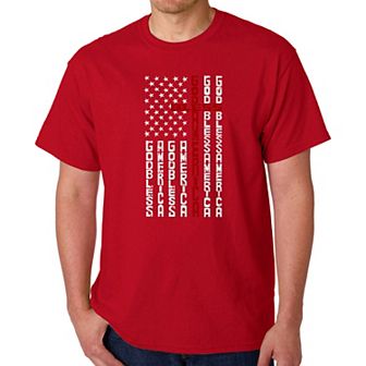 Cross Flag - Men's Word Art T-Shirt