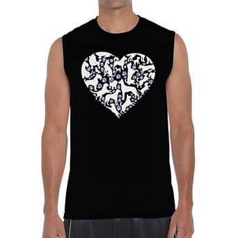 Dog Heart - Men's Word Art Sleeveless T-Shirt