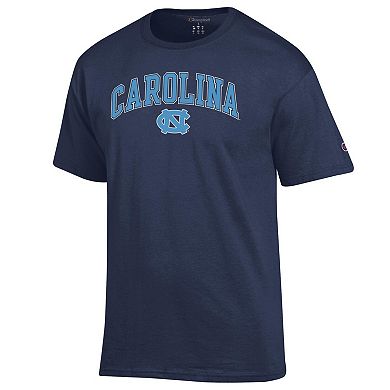 Men's Champion® Navy North Carolina Tar Heels Arch Over Logo T-Shirt