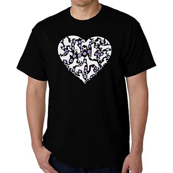 Dog Heart - Men's Word Art T-Shirt