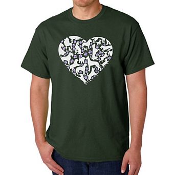Dog Heart - Men's Word Art T-Shirt