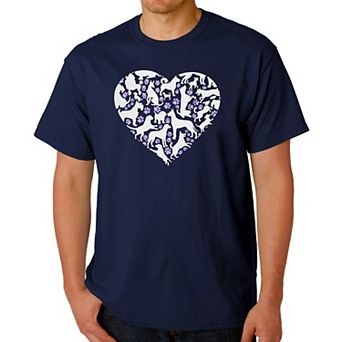 Dog Heart - Men's Word Art T-Shirt