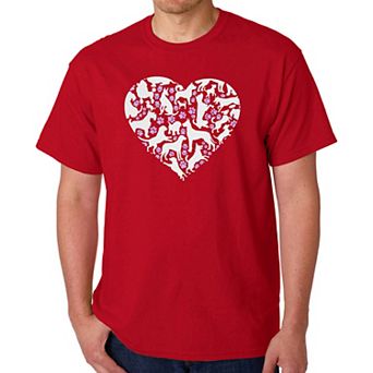 Dog Heart - Men's Word Art T-Shirt