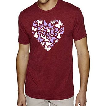Butterfly Heart - Men's Premium Blend Word Art T-Shirt