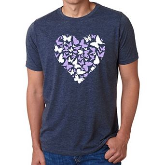Butterfly Heart - Men's Premium Blend Word Art T-Shirt