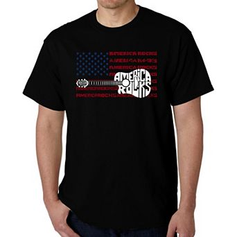 America Rocks - Men's Word Art T-Shirt