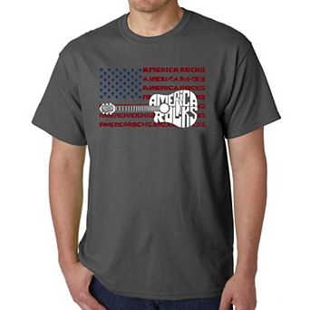 America Rocks - Men's Word Art T-Shirt