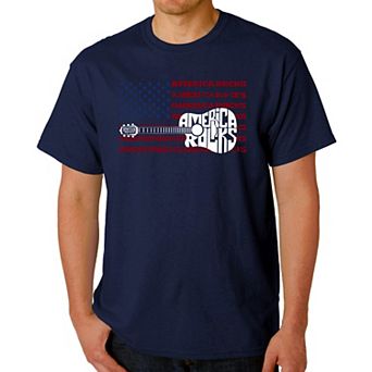 America Rocks - Men's Word Art T-Shirt