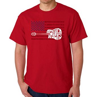 America Rocks - Men's Word Art T-Shirt