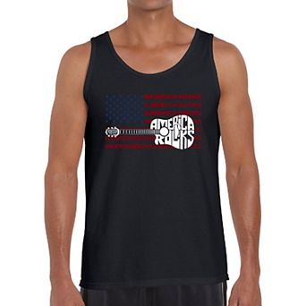 America Rocks - Men's Word Art Tank Top