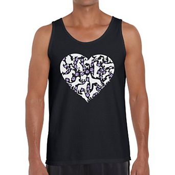 Dog Heart - Men's Word Art Tank Top
